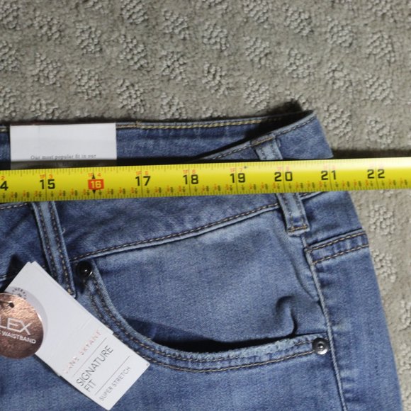 NWT Lane Bryant Size 24 Distressed and Bling Light Blue Jeans - Picture 6 of 9